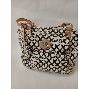 Coach Logo Coated Canvas Purse